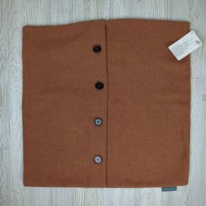 Brand New Lovesac Pillow Cover Sham With Buttons Brown Espresso